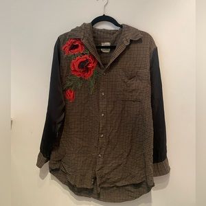 FUrst of a Kind silk sleeved flannel - size M/L